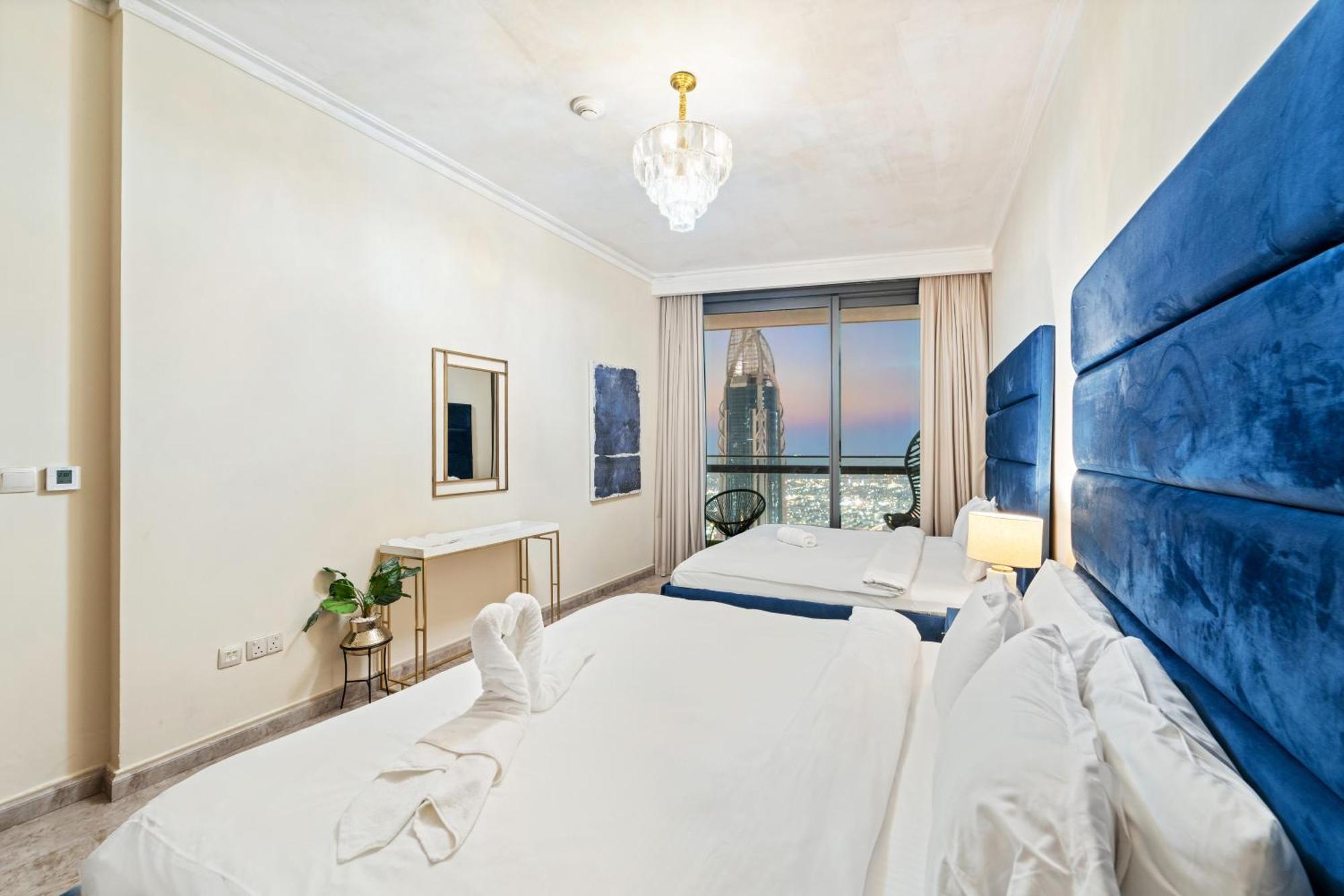 First Class 2Br With Full Dubai Skyline & Sea View Exterior photo