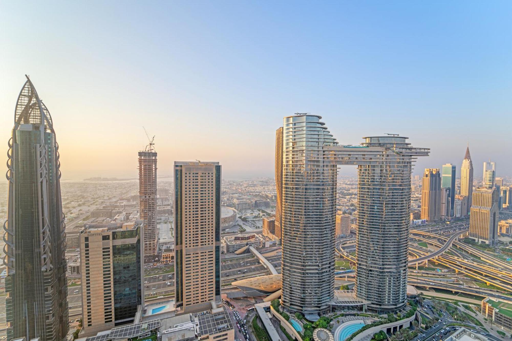 First Class 2Br With Full Dubai Skyline & Sea View Exterior photo